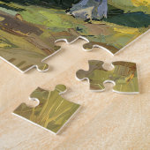 Schnauzer Sunlit Countryside Landscape Art ジグソーパズル (側面)