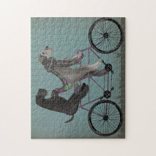 Schnauzer Tandem ジグソーパズル (縦)