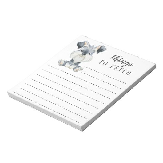 Schnauzer Things to Fetch ノートパッド (回転)