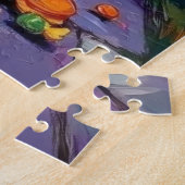 Schnauzer Trick-or-Treating in Halloween Costumes ジグソーパズル (側面)