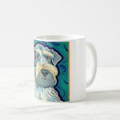 Schnauzer Van Gogh Style コーヒーマグカップ (正面右)