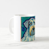 Schnauzer Van Gogh Style コーヒーマグカップ (正面左)