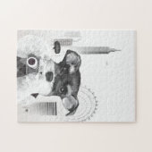 Schnauzer with Camera ジグソーパズル (横)