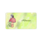 Schnecke mit Pilz ラベル (正面)