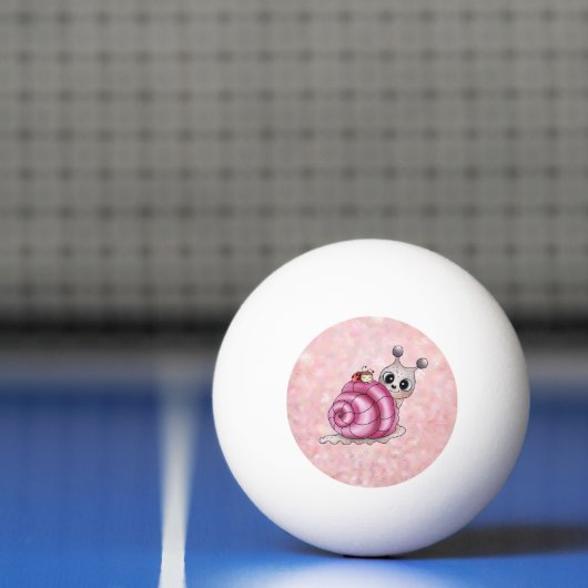 Schneckenhaus pink  卓球ボール (ネット)