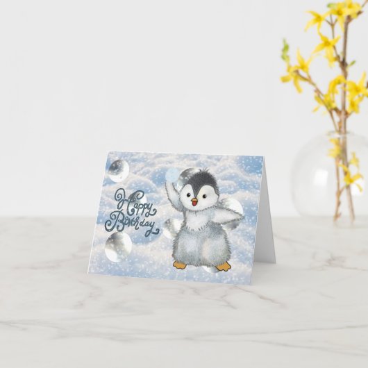 Schneeballschlacht Karte カード (黄色い花)