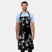 Schneeflocken エプロン (着用した状態)