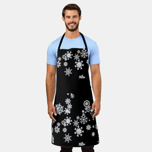 Schneeflocken エプロン (着用した状態)