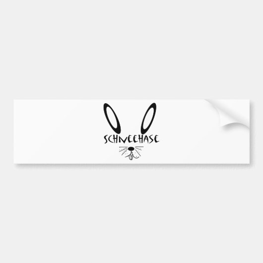 Schneehase バンパーステッカー (正面)