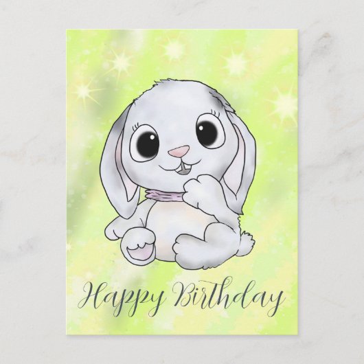 Schneehase Postkarte ポストカード (正面)