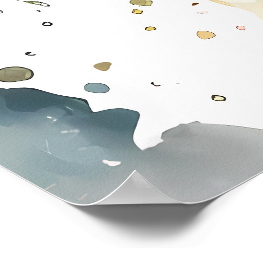 Schneeleopard Kunstdruck  ポスター (角)