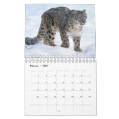 Schneeleoparden als Kalender カレンダー (2月 2027)
