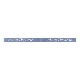 Schneemann in Winterlandschaft -  サテンリボン