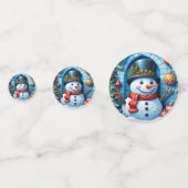 Schneemann mit Weihnachtsdeko -  コンフェッティ (正面)