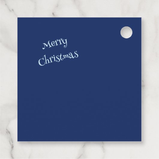 Schneemann mit Weihnachtsdeko - フェイバータグ (裏面)