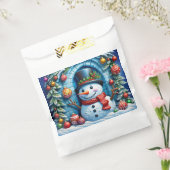 Schneemann mit Weihnachtsdeko -  フェイバーバッグ (封をした状態)