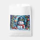 Schneemann mit Weihnachtsdeko -  フェイバーバッグ (正面)