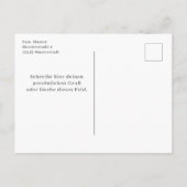 Schneemann mit Weihnachtsdeko -  ポストカード (裏面)