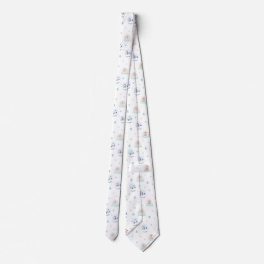 Schneemann Muster  ネクタイ (裏面)