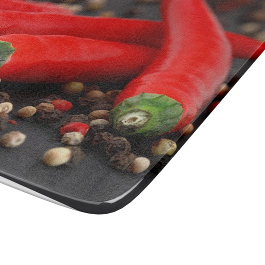 Schneidebrett mit Peperoni カッティングボード (角)