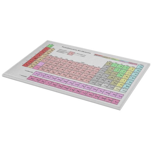 Schneidebrett Periodensystem der Elemente カッティングボード (角)