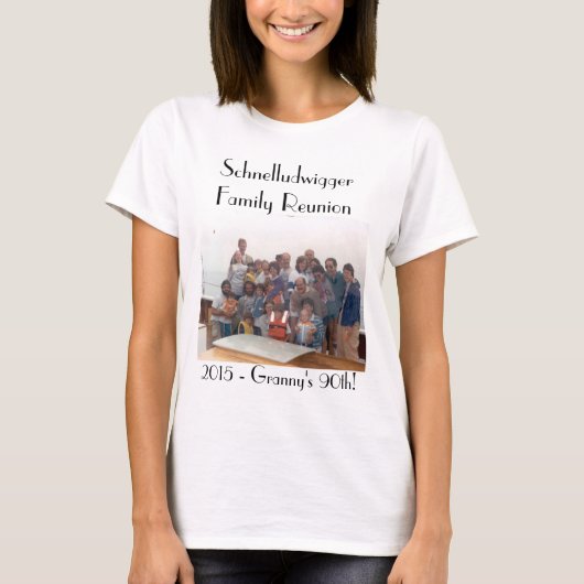Schnelludwiggerの家族会2015の女性のティー! Tシャツ (正面)