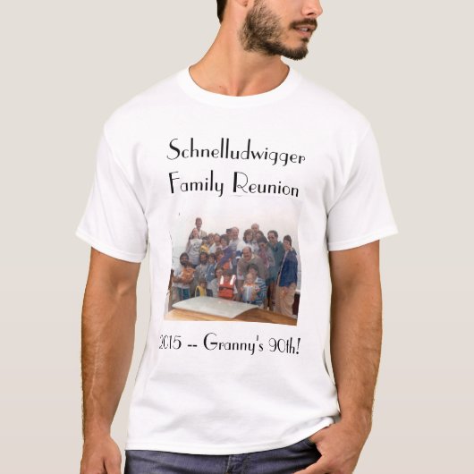 Schnelludwiggerの家族会2015メンズのティー! Tシャツ (正面)