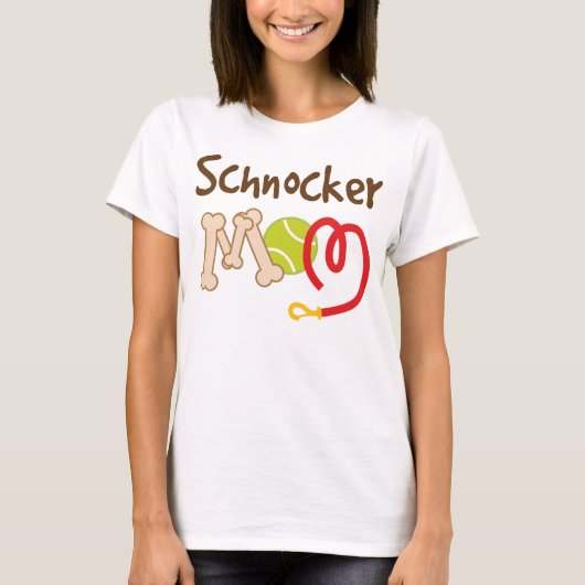 Schnocker犬の品種お母さんのギフト Tシャツ (正面)