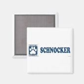 SCHNOCKER_blue マグネット (正面/裏面)