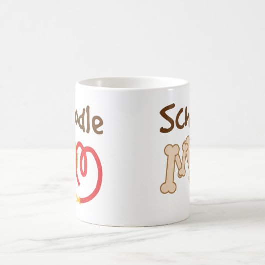 Schnoodle犬の品種お母さんのギフト コーヒーマグカップ (中央)