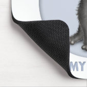 Schnoodle (灰色の) Granddog マウスパッド (コーナー)