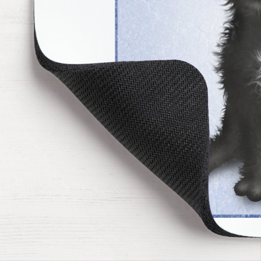 Schnoodle (黒) マウスパッド (コーナー)