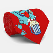Schnook犬のポップアートのタイ ネクタイ (ロール)