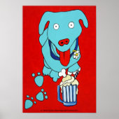 "SCHNOOK'S ROOT BEER FLOAT" Dog Art Print ポスター (正面)