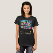 Schoに戻る教育出版社の感謝の週 Tシャツ (正面フル)