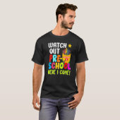 Schoの最初の日にプレ来スクールを見る Tシャツ (正面フル)