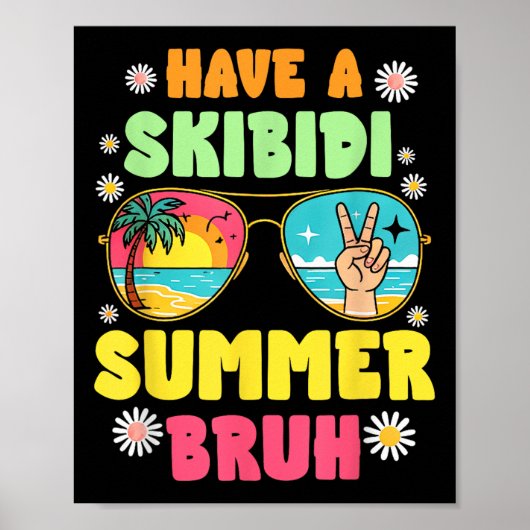 Schoの最後の日にSkibidiの夏の木を持っている ポスター (正面)