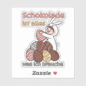 Schokolade ist alles, was ich brauche シール (シート)