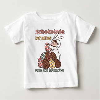 Schokolade ist alles, was ich brauche ベビーTシャツ