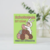Schokolade ist alles, was ich brauche ポストカード (スタンド正面)