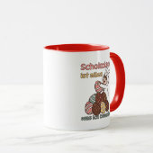 Schokolade ist alles, was ich brauche マグカップ (正面右)