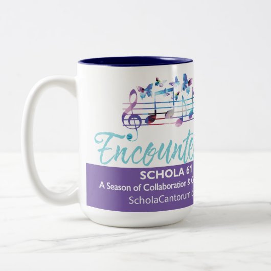 Schola Cantorumが出会うシーズン61: 12-oz mug ツートーンマグカップ (左)