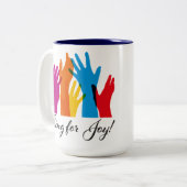 schola cantorumシーズン60喜びのために歌う12 oz mug ツートーンマグカップ (正面左)