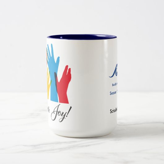 schola cantorumシーズン60喜びのために歌う12 oz mug ツートーンマグカップ (中央)