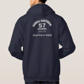 Schola Men's pullover "保 on  singing" パーカ (裏面)