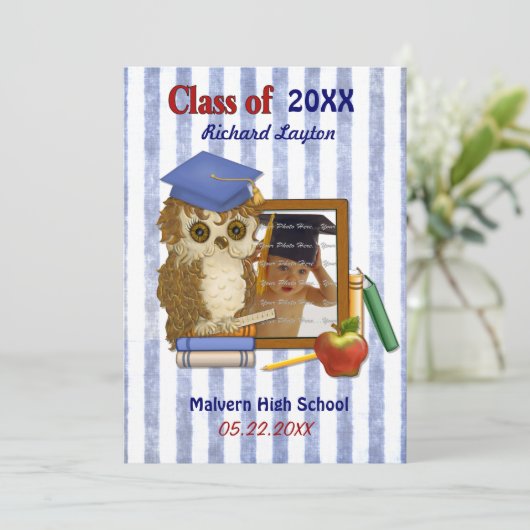 Scholar Owl – 卒業招待状 招待状 (スタンド正面)