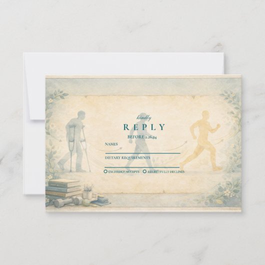 Scholarly Physical Therapy Graduation 出欠カード (正面)