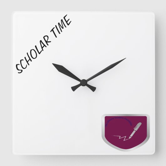 "Scholer Time"壁時計 スクエア壁時計 (正面)