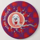 schon besetzt Button 缶バッジ (正面)