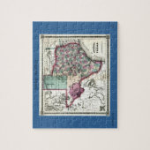 Schönberg及びCo.によるテキサス州の1866人の好古家の地図 ジグソーパズル (縦)